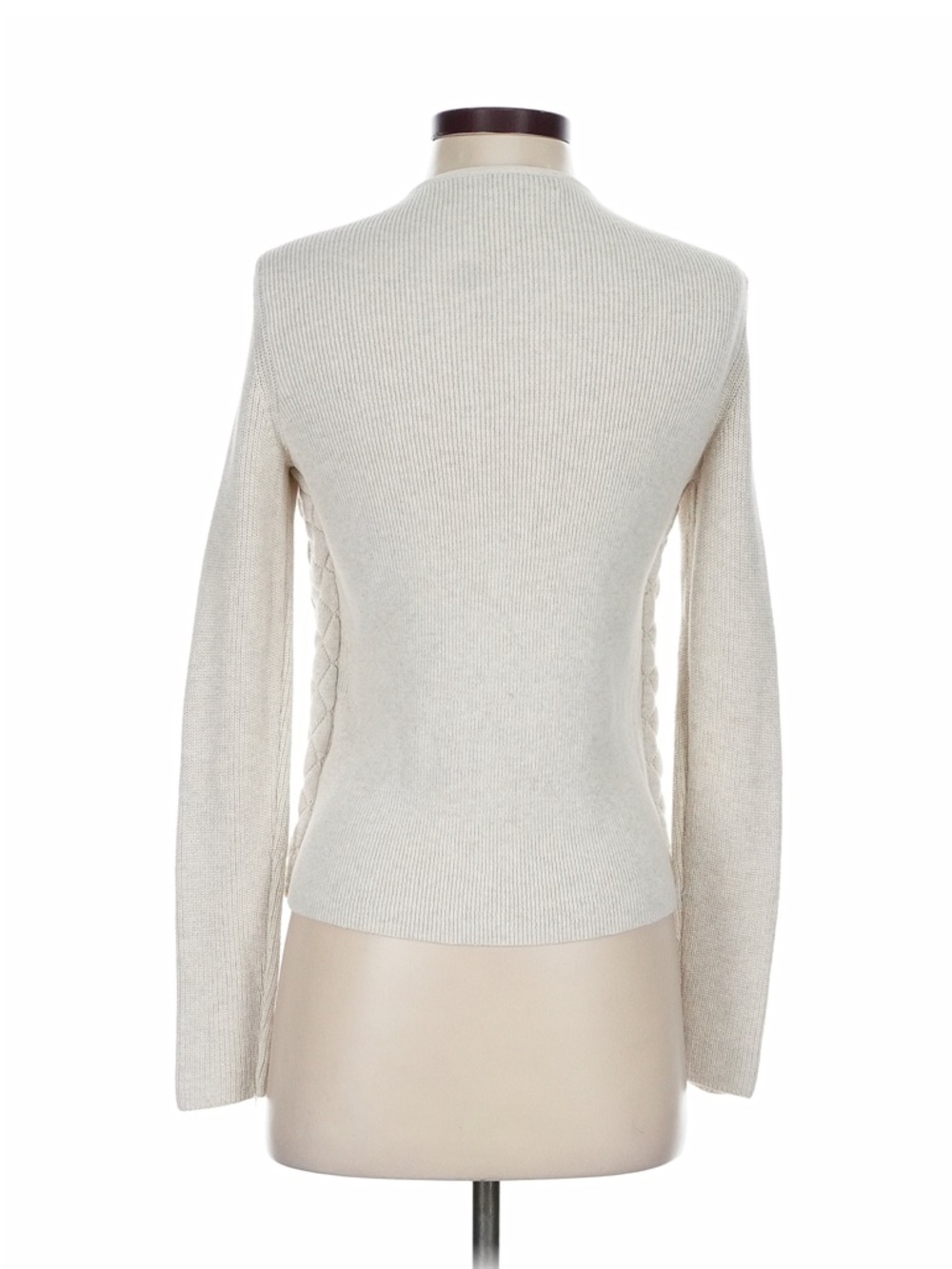 Charter Club Cream Quilted Zip-Front Knit Bomber Jacket - Picture 2 of 7